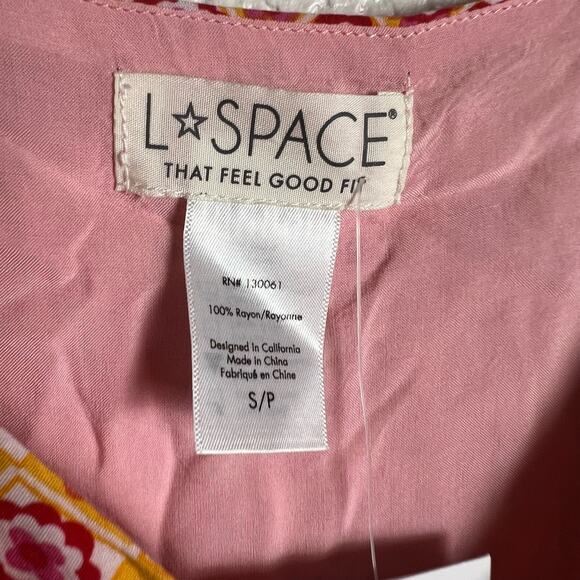 L*Space Junie Summatime Check Floral High Low Wrap Maxi Dress Size Small - Picture 6 of 7